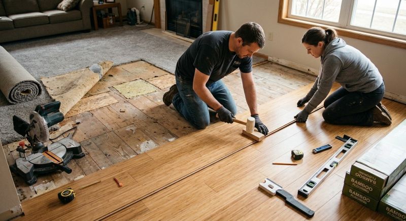 Bamboo Flooring Installation in Plano, TX