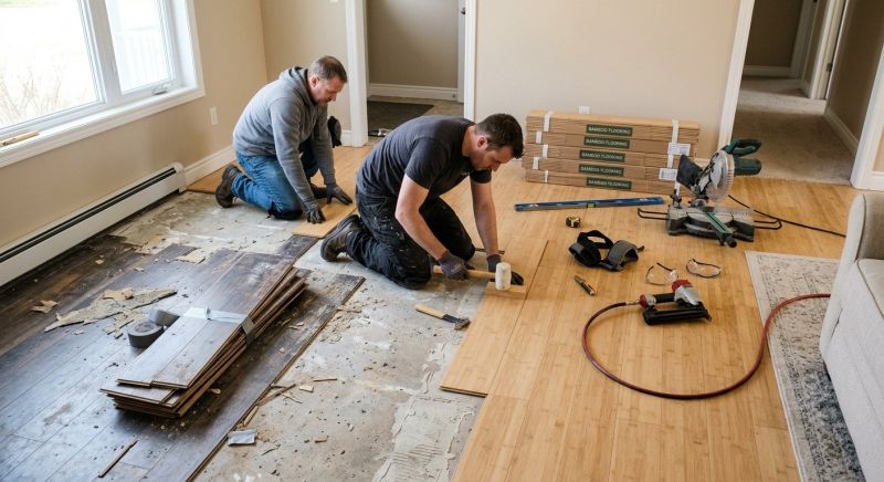 Bamboo Flooring Installation in Plano, TX