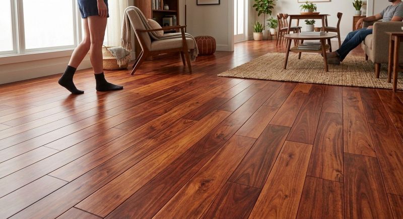 Cherry Floor Installation in Richardson, TX