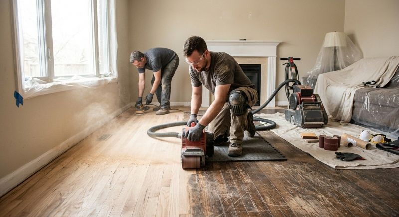 Hardwood Floor Renovation in Plano, TX
