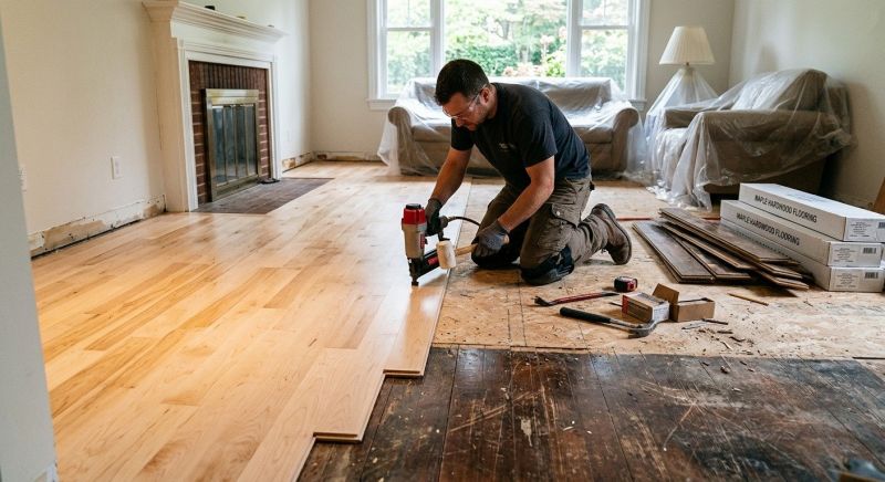 Maple Flooring Installation in Dallas, TX