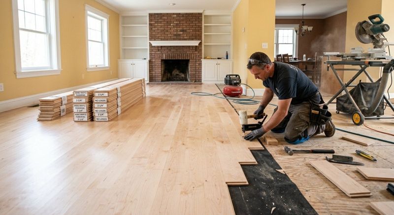 Maple Flooring Installation in Euless, TX