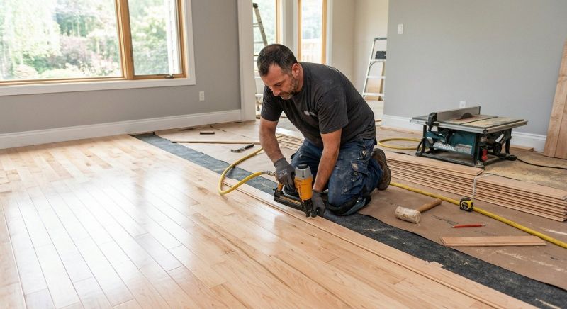 Maple Flooring Installation in Flower Mound, TX
