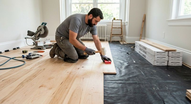 Maple Flooring Installation in Lewisville, TX
