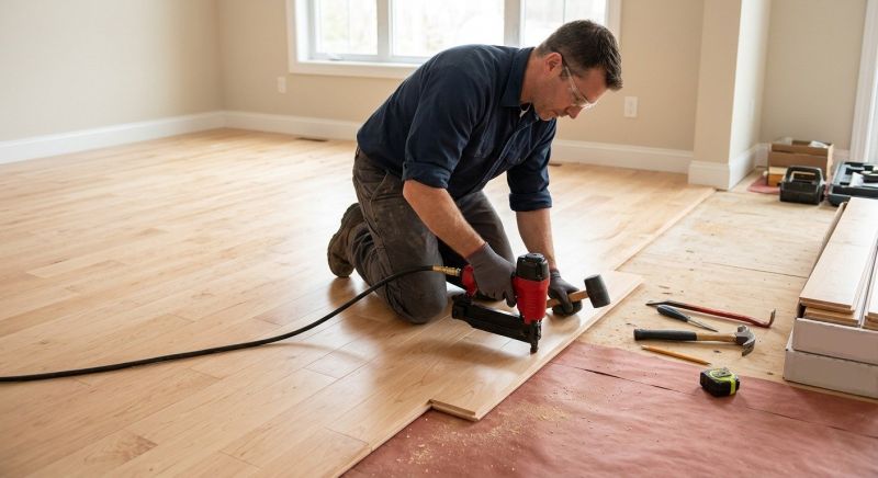 Maple Flooring Installation in Plano, TX