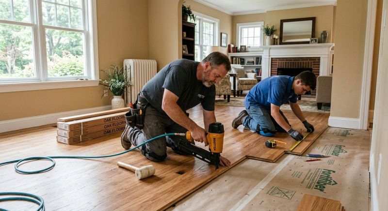 Oak Floor Installation in Anna, TX