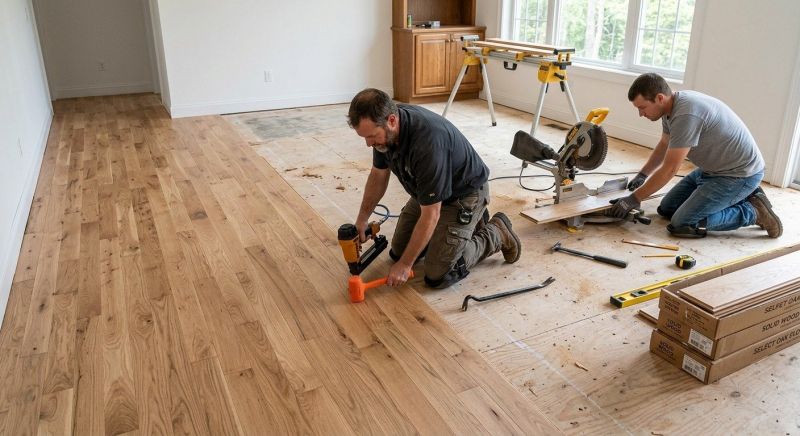 Oak Floor Installation in Carrollton, TX