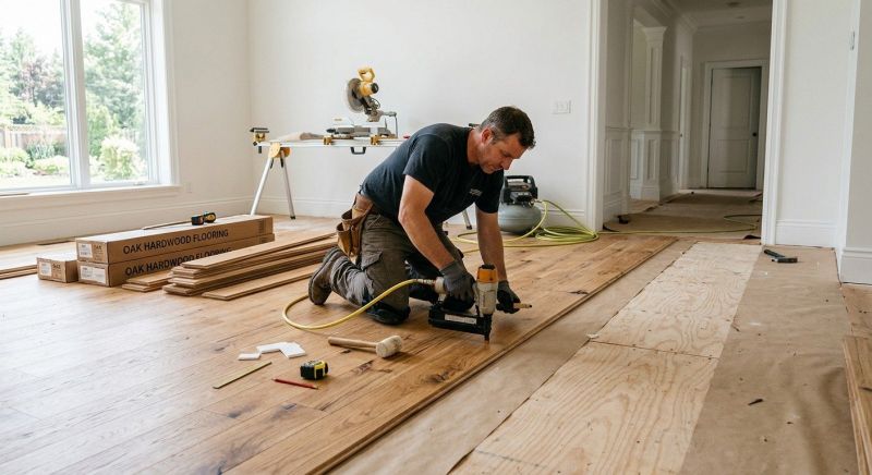 Oak Floor Installation in Euless, TX