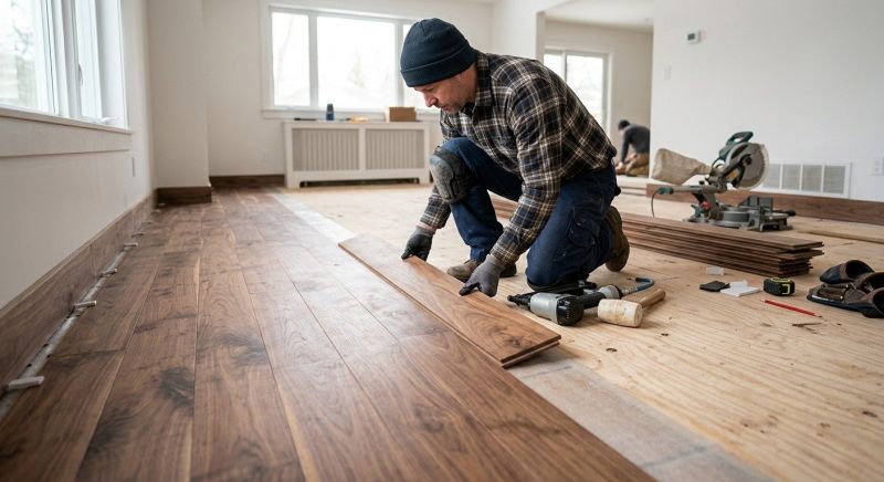 Walnut Flooring Installation in Plano, TX