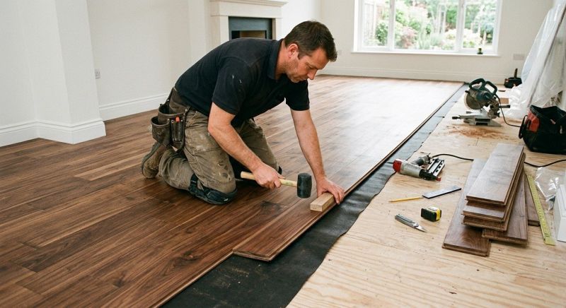 Walnut Flooring Installation in Plano, TX