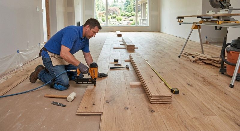 Wide Plank Floor Installation in Plano, TX
