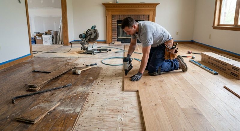 Wood Floor Replacement in Argyle, TX
