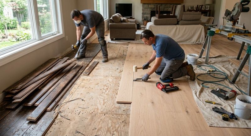 Wood Floor Replacement in Garland, TX