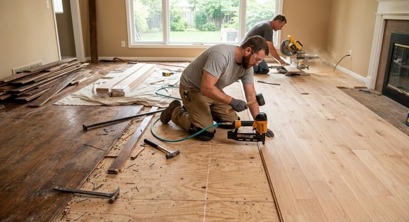 Wood Floor Replacement in Sachse, TX